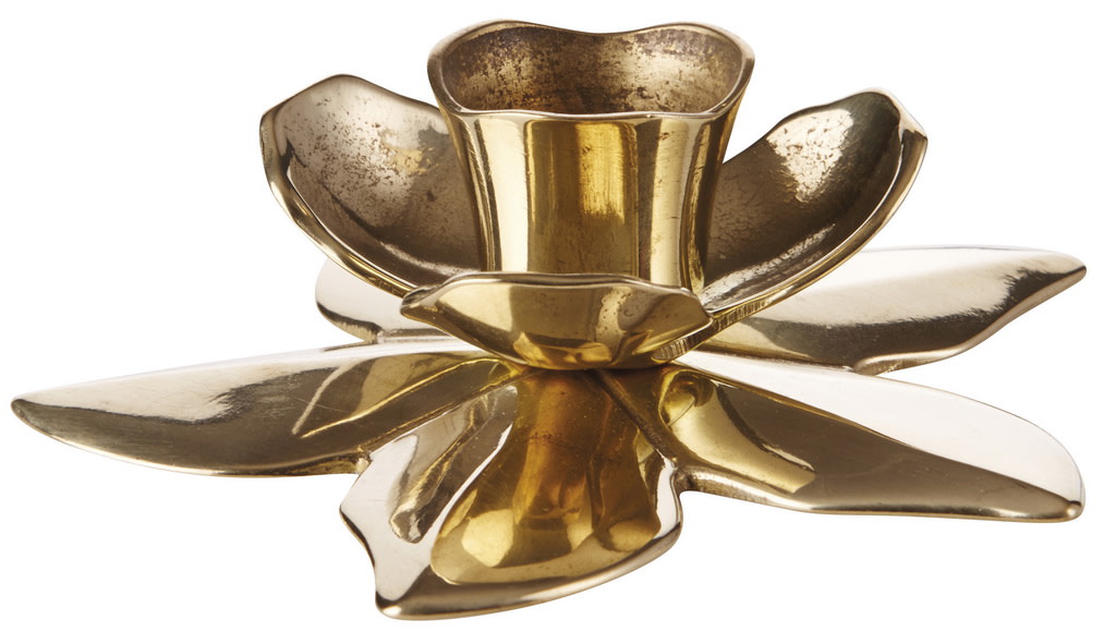 Italian "Flower" Art Deco Candlestick (2.3 cm candle) -