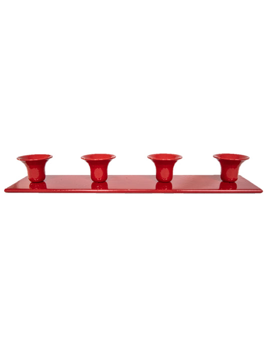 Mini Bell for 4 pc 1.3 cm candles - Red