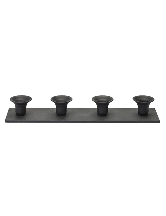 Mini Bell for 4 pc 1.3 cm candles - Black