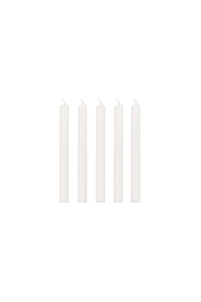 Italian Church Candles, Ø=1.3 cm x 13 cm, ca 320 pcs, 3 hours - White