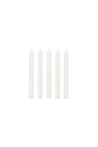 Italian Church Candles, Ø=1.3 cm x 13 cm, ca 320 pcs, 3 hours - White