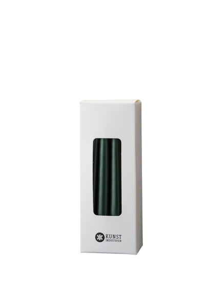 Small colored candle, Ø=1.3 cm, gift box w. 12 pcs. - Forest Green #32