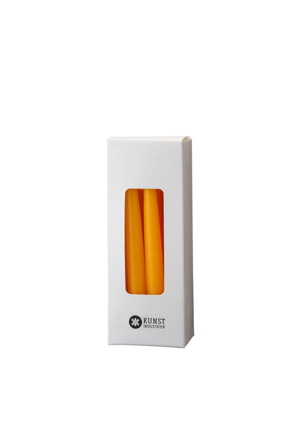 Small colored candle, Ø=1.3 cm, gift box w. 12 pcs. - Lemon Yellow #53