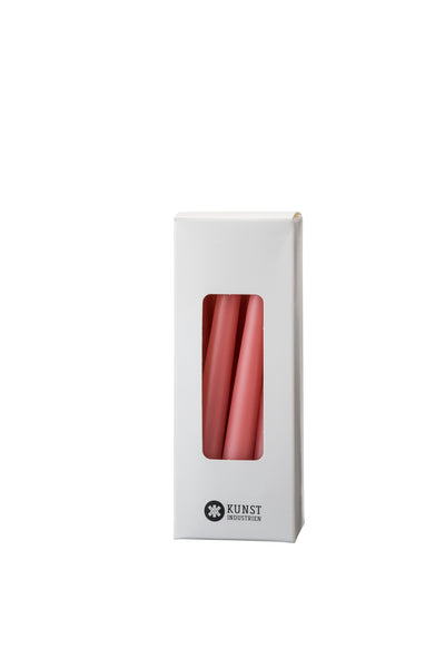 Small coloured candle, Ø=1.3 cm, giftbox w. 12 pcs. - Dark Old Rose #80