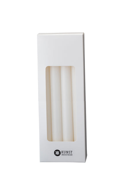 Danish Taper Candles, 30 cm -Gift box w.8 pcs. - White