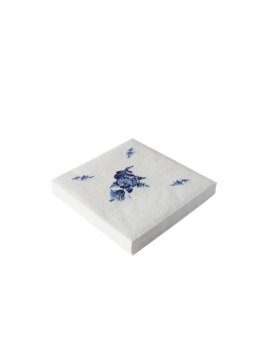 Classic Napkins, 33x33 cm, 20 pcs. - Blue Flower